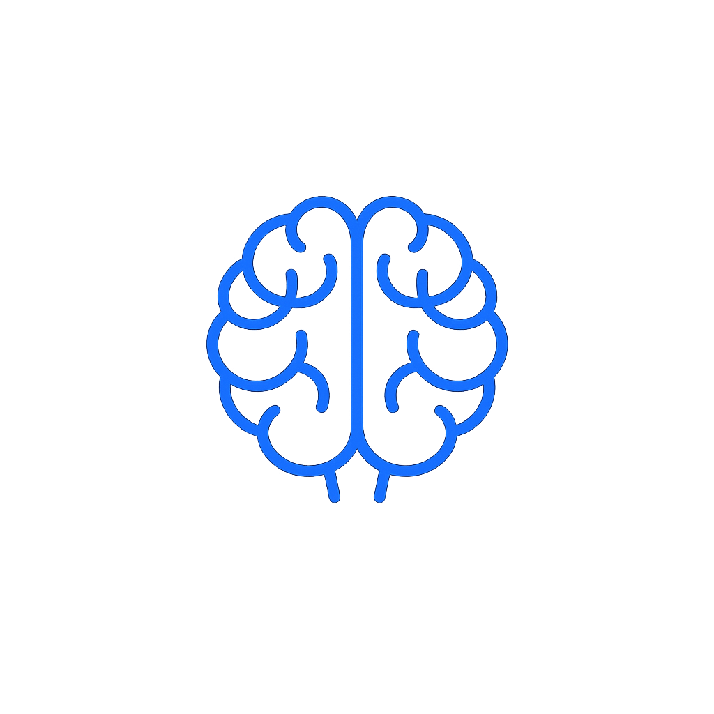 Brain outline icon representing Smart Money Concepts, trading psychology, and institutional market analysis.
