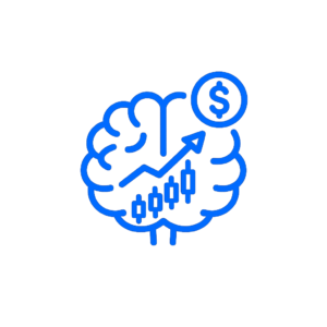 Brain outline icon representing Smart Money Concepts, institutional trading, and professional market analysis.