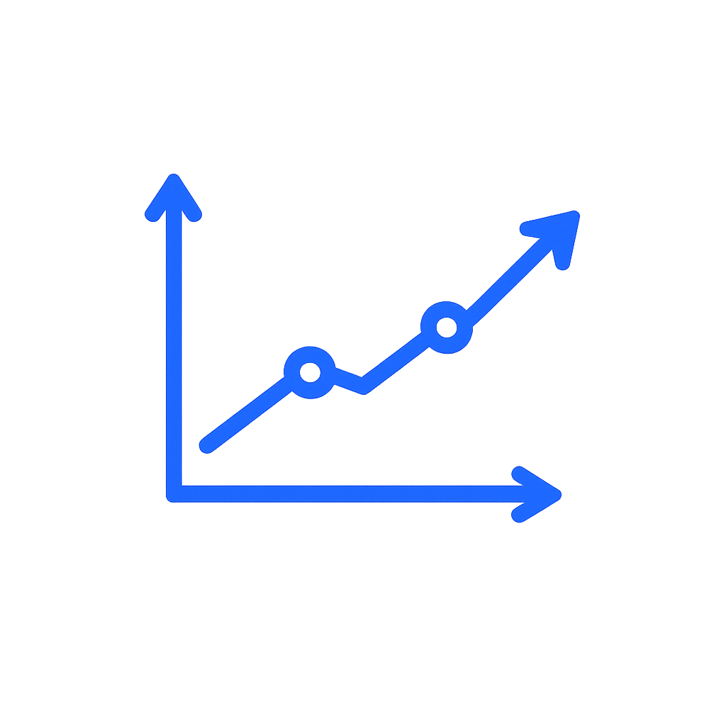 Trend Line icon illustrating price trend analysis in Smart Money Concepts (SMC) trading.